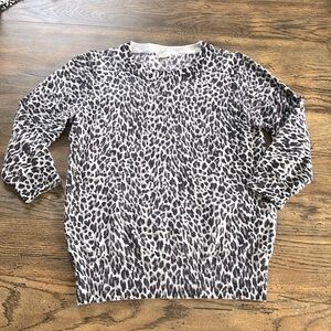 Vintage  JCREW sweater ANIMAL PRINT